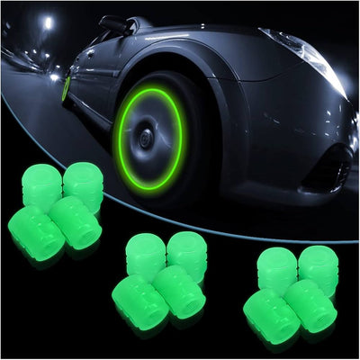 💡 Light Up Your Ride – Luminous Car Tire Valve (4 Pcs Set)