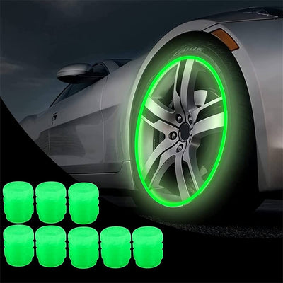 💡 Light Up Your Ride – Luminous Car Tire Valve (4 Pcs Set)