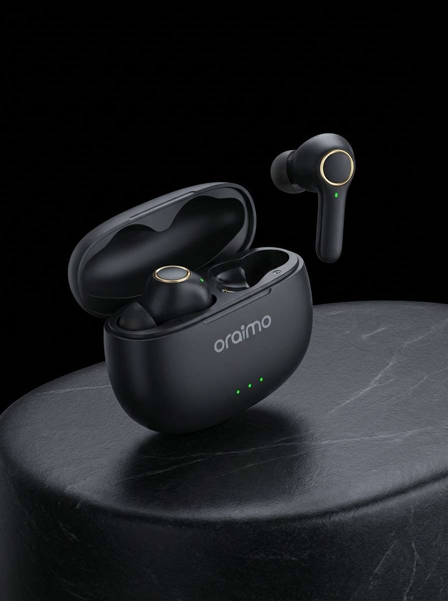  Oraimo Bluetooth wireless earbuds original edition, long battery life, comfortable fit, and high-quality sound.