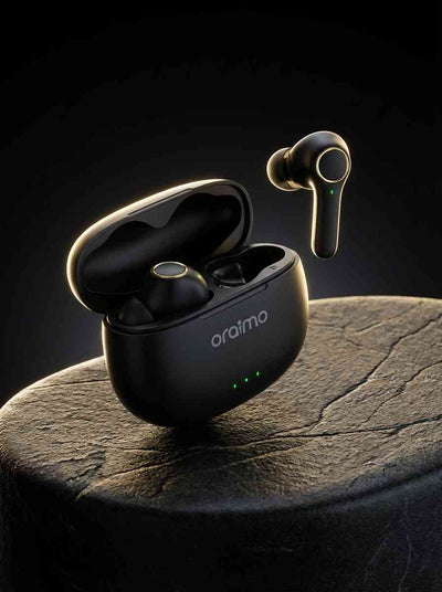  Oraimo wireless earbuds original model, true wireless stereo earphones with noise isolation and premium design.
