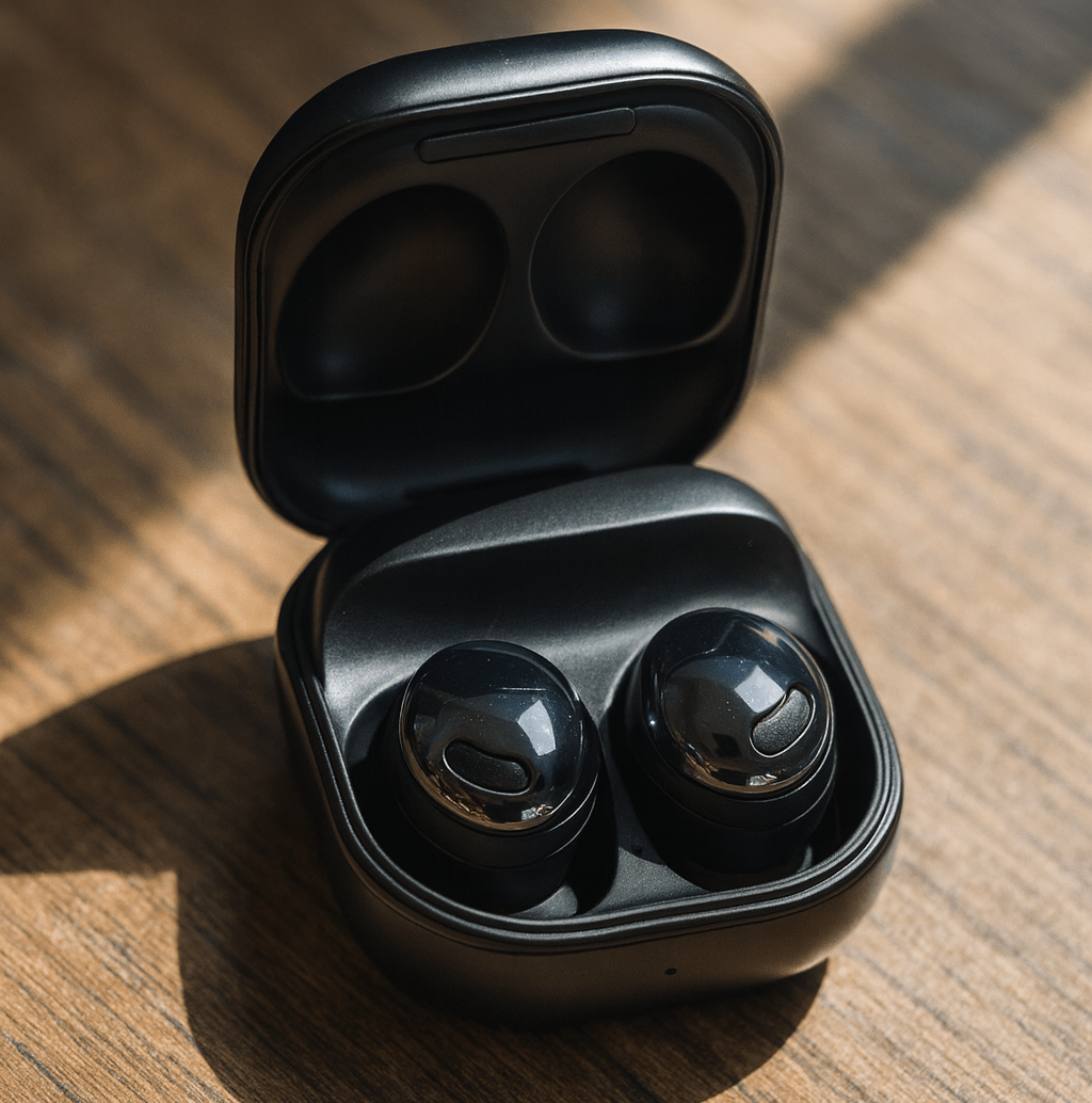 Samsung Galaxy Buds Pro+ — Smart Noise-Cancelling Wireless Bluetooth Earbuds with Deep Bass & Sleek Design
