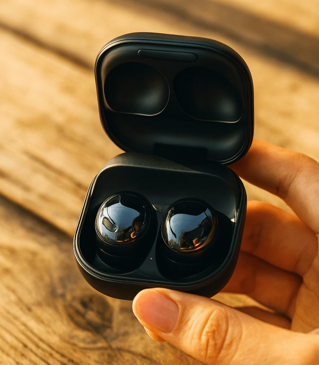 Samsung Galaxy Buds Pro+ — Smart Noise-Cancelling Wireless Bluetooth Earbuds with Deep Bass & Sleek Design